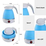Generic Portable Electric Kettle – Foldable for Travel & Fast Heating - Blue - image 3