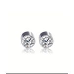 product_image_name-Generic- Magnetic Stud Earrings-Unisex -Rd Silver -1