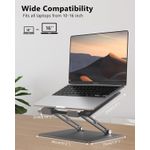 product_image_name-TOUPHY-Adjustable Rotating Laptop Stand for Desk  Metal Foldable Laptop Tablet Stand Gift with A Phone Holder - Black-6
