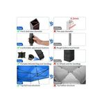 product_image_name-White Label-4-Tier Non-Woven Fabric Cloth Boxes Cabinet with Hanging Rail, Single Zipper Multi-Use Large Space Dustproof Cloth Boxes Cabinet with Side Pocket (W130 x D45 x H170)cm / (W51.2 x D17.7 x H66.9)inch - Black-2