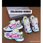 Luxury Fashion Chunky Runner Sneakers for Men & Women – White/Multi-Color