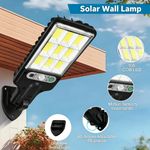 WakeView Solar Wall Light Outdoor with Motion Sensor, Remote Control, Waterproof LED Security Light for Home, Yard, Compound Wall - image 2
