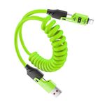 Generic 4 in 1 Super Fast Charging Cable - Green/ Black