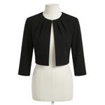 Jackets Black casual long sleeved jacket - image 2