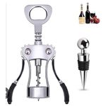 AD Multifunctional Champange and Bottle Opener With Stopper  - Sliver - image 2