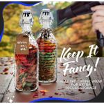 AD Classic Empty Wine and or Whisky Bottle - White