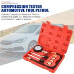 Generic 8 Piece Compression T ester Kit Petrol Gas Engine Cylinder Pressure G auge - image 7
