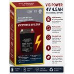 VIC 4V 4.5Ah Rechargeable Battery