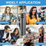 BOMGE Wireless Lavalier Lapel Microphone for iPhone, Android, Camera-Cordless Plug-Play 2.4G Ultra Low Delay Built-in Noise Reduction Chip - image 5