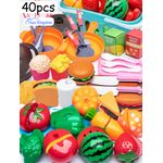 product_image_name-Generic-Cutting Play Food Set for Kids' Kitchen Toys(40PCS)-1