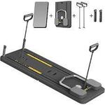 product_image_name-Generic-Multifunctional Pilates Abdominal Training Board with Resistance Bands, Ab Roller Wheel, Push-Up Board, and Knee Mat - Gray /black-3