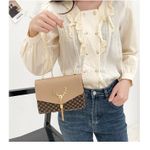 Fashion Women's Chain Clutch Bag, Elegant Evening Handbag with Decorative Pattern - image 6
