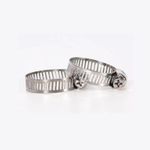 Generic 10pcs Stainless Hose Clamp Set Worm Gear Type Hose Pipe Fitting Clamp Assortment - image 4