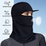 product_image_name-Generic-Masque De Cyclisme En Plein Air, Masque De Protection Solaire En Soie Glacée, Cagoule - Noir-2