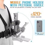 Generic Adjustable Phone Clip Holder With Chest Strap Fixation Bracket for Sport Camera Mobile Phone Camera  Holder Accessory - image 2