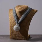 product_image_name-Generic-Stainless Steel Pearl Necklace - Grey-3