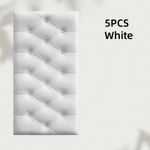 product_image_name-Generic-5pcs Grey + 5pcs white Anti-collision wall stickers for soft bedside decoration, creative soft headboard decoration, thickened and impact-resistant, can be cut -4