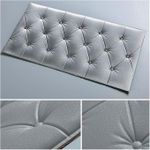 product_image_name-Generic-5pcs Grey + 5pcs white Anti-collision wall stickers for soft bedside decoration, creative soft headboard decoration, thickened and impact-resistant, can be cut -7