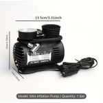 product_image_name-Generic-Portable Car Electric Air Pump Tyre Inflator with Pressure Gauge – Black-3