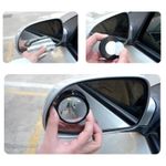 product_image_name-Generic-2pcs Car Rearview Mirror, High-definition Round Mirror, 360 Degree Adjustable Blind Spot Mirror, Wide-angle Mirror-4