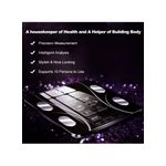 product_image_name-White Label-15 Kinds of Data Body Fat Scale Intelligent Electronic Weight Scale Digital BMI Scale Water Mass Health Body Composition Analyzer (W29 x D26)cm / (W11.4 x D10.2)inch - Purple-2
