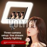 Generic Voltify 18" Square LED Ring Light with Tripod Stand & 3 Phone Holders for Live Streaming & Beauty - image 2