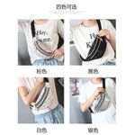 Generic PU leather splicing pattern unisex diagonal cross bag, personalized laser beach bag, chest bag - image 2