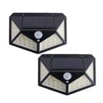 product_image_name-Generic-2Pack Solar Light Outdoor Garden Light Human Body Induction Wall Lamp 100LEDs Rechargeable Lighting Street Light-1