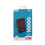 product_image_name-Turf-10000mAh PD Fast Charging Power Bank with Built-in Cables - Black-2