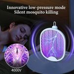product_image_name-WakeView-Foldable Electric Mosquito Killer Trap USB Rechargeable Mosquito Racket Insect Killer with UV Light Bug Zapper 4000V-6