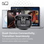 Timack Wireless Earbuds Bluetooth Earphones Bluetooth 5.4 Ultra-low Latency Dual Microphone ENC Noise Cancelling in-Ear Earpods - image 2