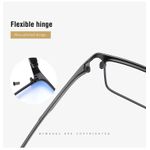 qIP High Quality Blue Light Blocking Computer Glasses Metal Eyewear Frames UV400 - image 6