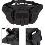 product_image_name-A & Shine-Tactical Men's Oxford Crossbody Waist Bag - Black-2