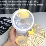 product_image_name-Generic-3 In 1 Massage Manual Breast Pump/Nursing Mother Breast Milk Pump+Feeder Pacifier - 180ML -Yellow-2