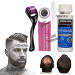 Kirkland Minoxidil Minoxidil Extra Strength Hair Regrowth For Men - 60ml + Dropper and Derma Roller