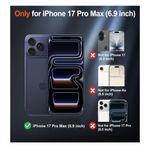 Generic iPhone 17 Pro Max  Magnetic  Phone Case Cover , Black, from USA - image 5