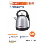 product_image_name-Generic-Electric Kettle 2000W – Stainless Steel Fast Boil Large Capacity Tea & Water Boiler-1