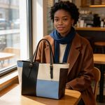 NOVOO Women Handbags Tote Bag Contrast color Bag - image 3