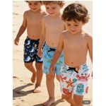 AD 3pcs Kids Summer Beach Shorts ( 3 - 4 years) - Multicolour