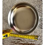 product_image_name-Generic-Stainless Steel 304 Serving Plate Thickened Round Dish for Home Use Flat Plate for Kindergarten and Cafeter  Seasoning Dish-2