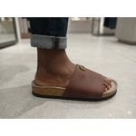Men red slippers 
