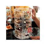 Generic Rotating Jewelry Display Rack - Clear Acrylic, 30cm Height - image 8