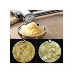 product_image_name-TodyJeyHo-Garlic Press Mincer - 304 Stainless Steel Garlic Crusher, Detachable, Heavy-duty, Rust Proof , Professional Garlic Presser Crusher and Peeler Set, Sturdy Ginger Press for Nuts and Seeds, Easy to Clean and Dishwasher-5