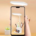 Generic Rechargeable night light study desk LED desk lamp, bedroom bedside LED night light, three-level adjustable brightness touch lamp - image 5