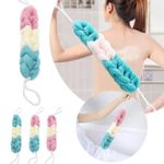 Generic 6Pcs Bath Loofahs Stretchable Braided Mesh Exfoliating Loofah Back Scrubber Ball - image 5