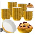 AD 44pcs Cupcake Foil or Linner for Baking - Gold - image 2