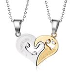 product_image_name-Fashion-Couple Necklace  I Love You Diamond Zircon Necklaces  Heart -shaped  Pendant Jewelry Gifts For Men Women-1