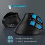 JOMAA Ergonomic Mouse Wireless Vertical Mouse Rechargeable Optical Mice for Multi-Purpose Music Mouse Compatible Mac Windows - image 3
