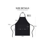 product_image_name-TodyJeyHo-Kitchen Aprons, Kitchen Adjustable Bib Apron Pockets, Waterdrop Resistant Cooking Kitchen Apron for Men, Home, Baking, Gardening, BBQ, Craft, Restaurant-3