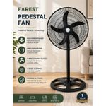 Forest  High Performance 16" Pedestal Fan - Black